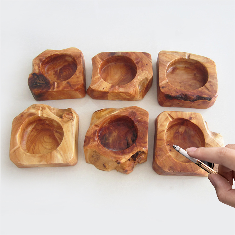 Office Table Accessories Unique - Vassoio di cenere unico in legno