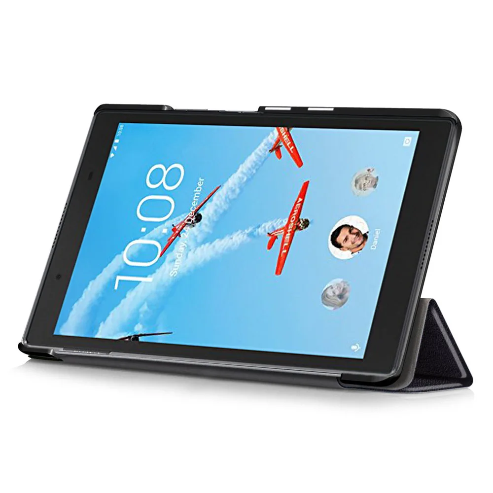 Tablet Cover Accessories - Custodia in pelle con staffa di