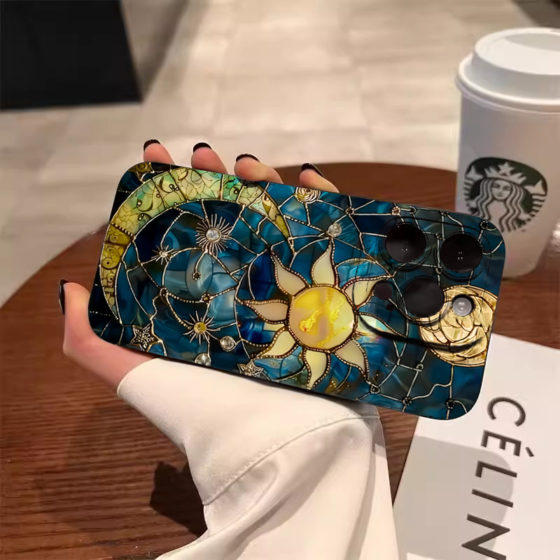 Tablet Accessories Aesthetic - Cover Morbida Estetica con Stampa Sole