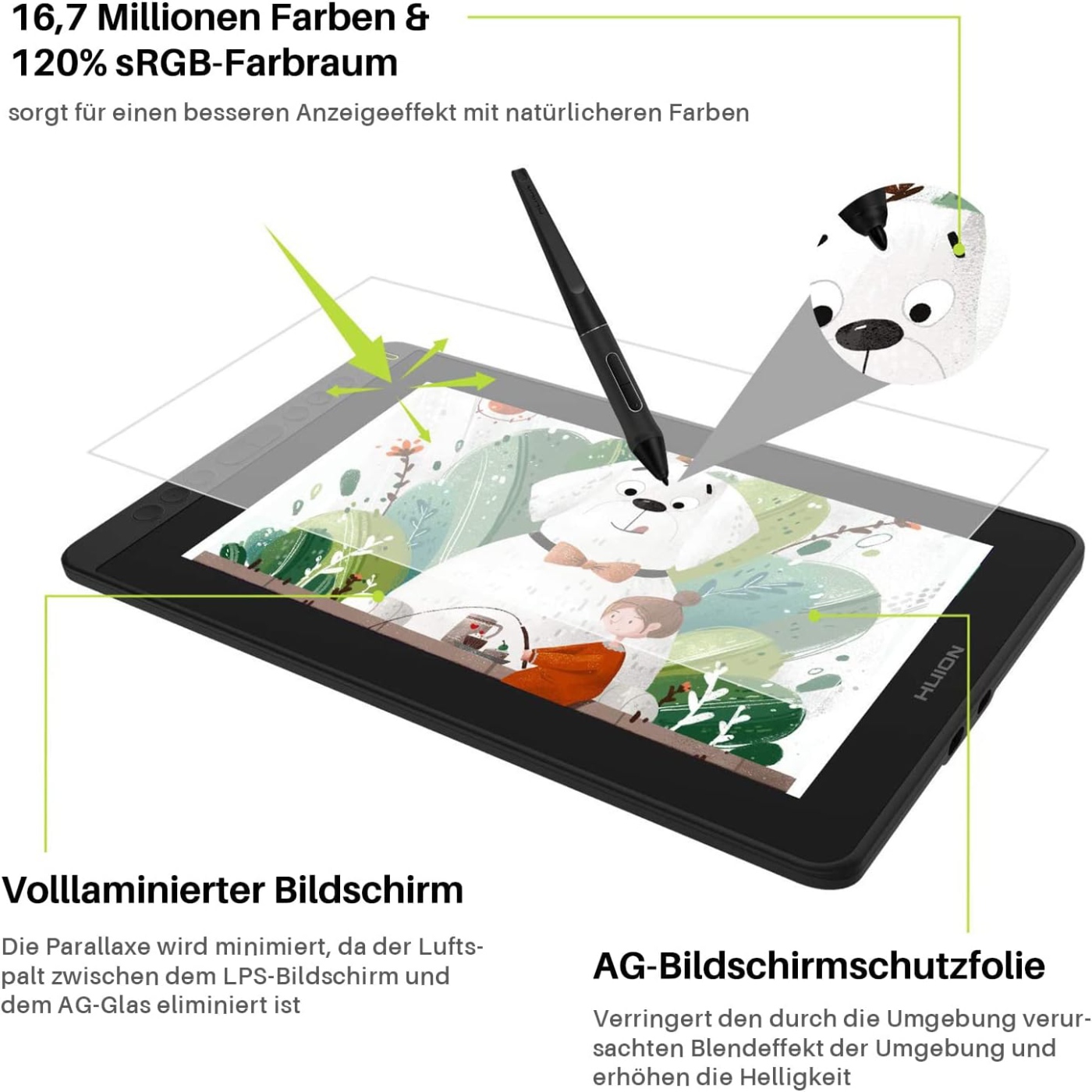 HUION Kamvas 12 Monitor da Dis - Huion Tablet Accessories recensione e prezzo