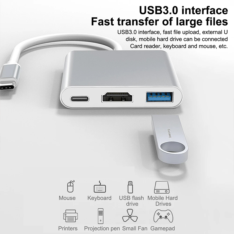 Hub USB Type-C 3 in 1 con HDMI - Tablet Pc Accessories recensione e prezzo