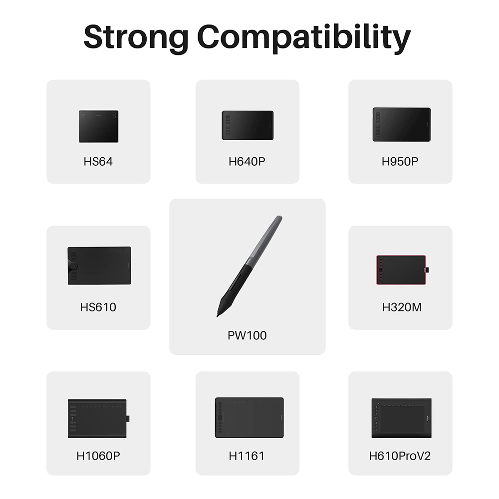 HUION PW100 Penna digitale sti - Huion Tablet Accessories recensione e prezzo