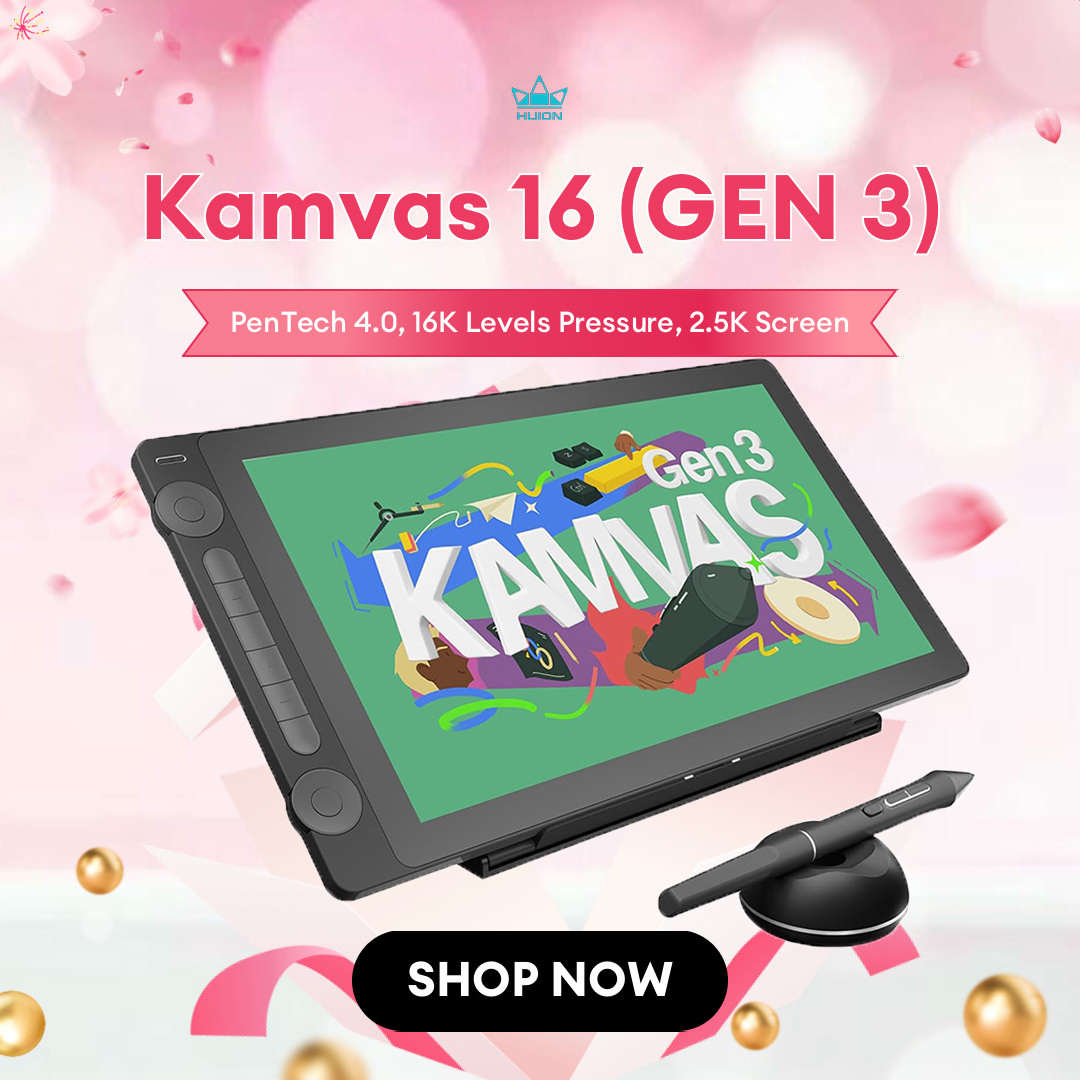 Huion Kamvas 16 (Gen 3) Tavole - Huion Tablet Accessories recensione e prezzo