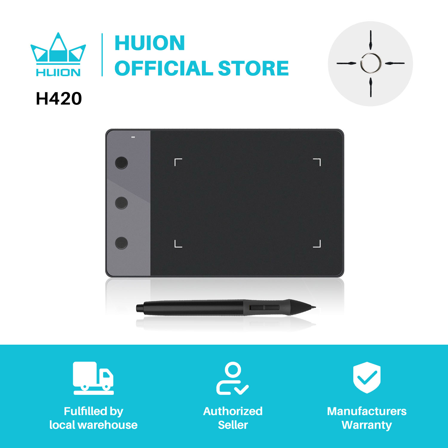 Nuove tavolette grafiche HUION - Huion Tablet Accessories recensione e prezzo
